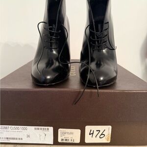 Gucci Stiv.tto Pele Leather Lace-Up Boots